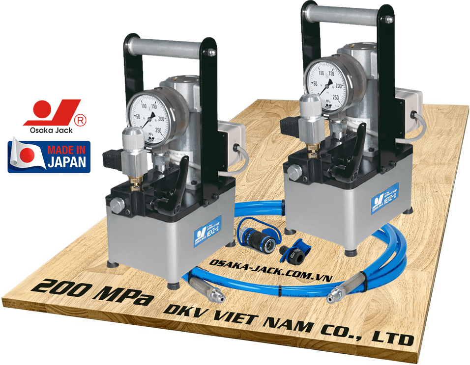 Bơm điện thủy lực cao áp 2000 bar Osaka NEXZ-2MGS, Osaka electric hydraulic pump NEXZ-2MGS